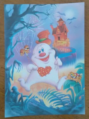 Papel de Carta Decorado Médio / Fantasma engraçado é Castelo.