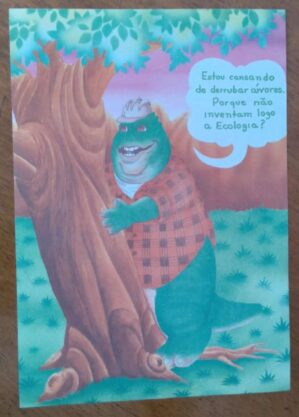 Papel de Carta Decorado Médio / Personagem Familia Dinossauros.