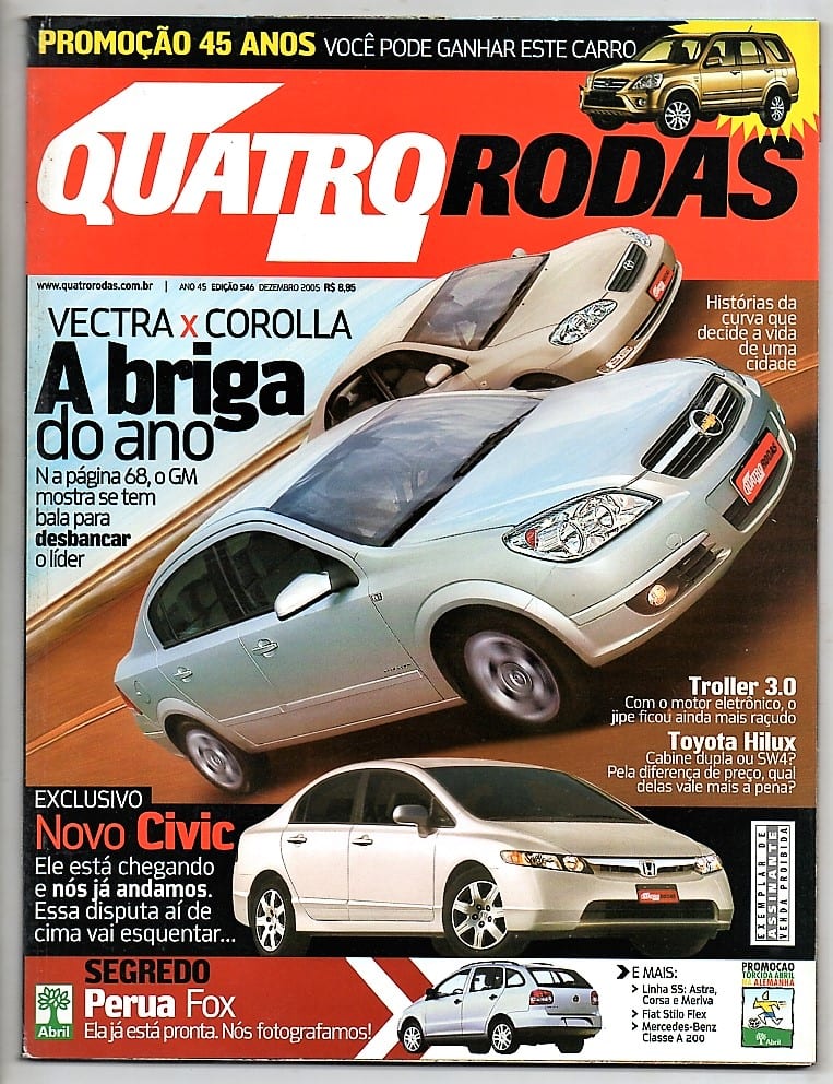 | Casa do Colecionador Revista 4 Rodas – Nº 546 – Dezembro de 2005
