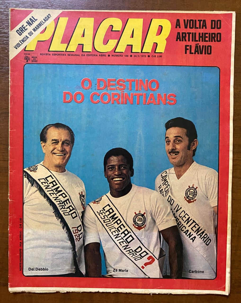 Revista Placar N 106 - Março de 1972