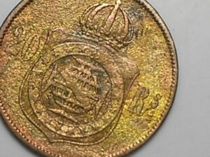 Rs sem ponto - 20 Réis - 1869 de petrus 2º em bronze