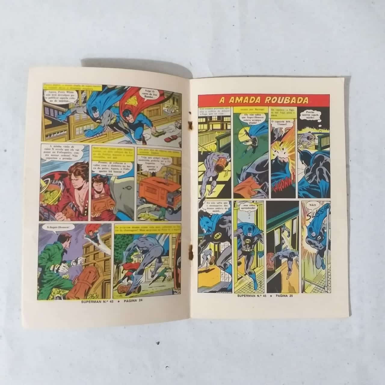 | Casa do Colecionador Superman em Formatinho Nº 45 (Editora Ebal) Janeiro de 1980 (HQ/Gibi)