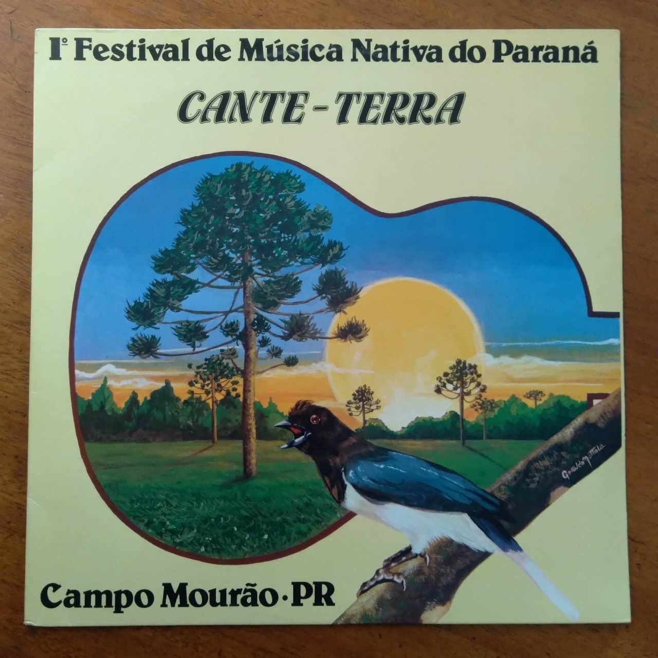 Vinil LP 1^ Festival de Música Nativa do Paraná / Cante Terra.