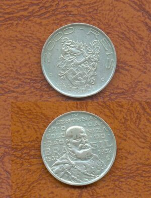 2000 RÉIS PRATA 1932 COMEMORATIVA IV CENTENÁRIO DA COLONIZAÇÃO.
