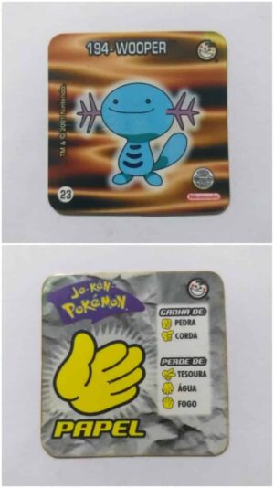 Cards Jo-Kén Pokémon Nº 23 - Wooper (Elma Chips) 2001