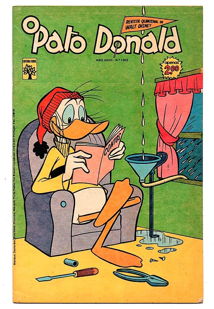| Casa do Colecionador HQ - Gibi - Pato Donald - Nº 1302 - Outubro 1976