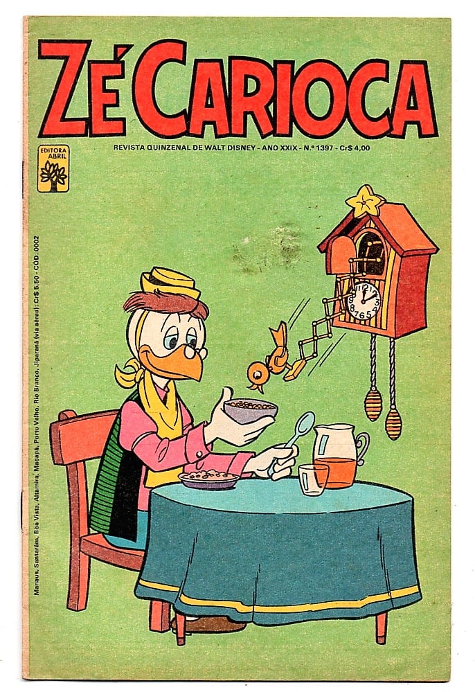 | Casa do Colecionador HQ - Gibi - Ze Carioca - Nº 1397 - Agosto 1978