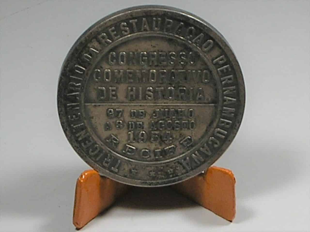 | Casa do Colecionador Rara Medalha Tricentenário da Igreja Nsa.Sra. dos Prazeres dos Montes Guararapes - 1954 Recife/Pe -- / m210