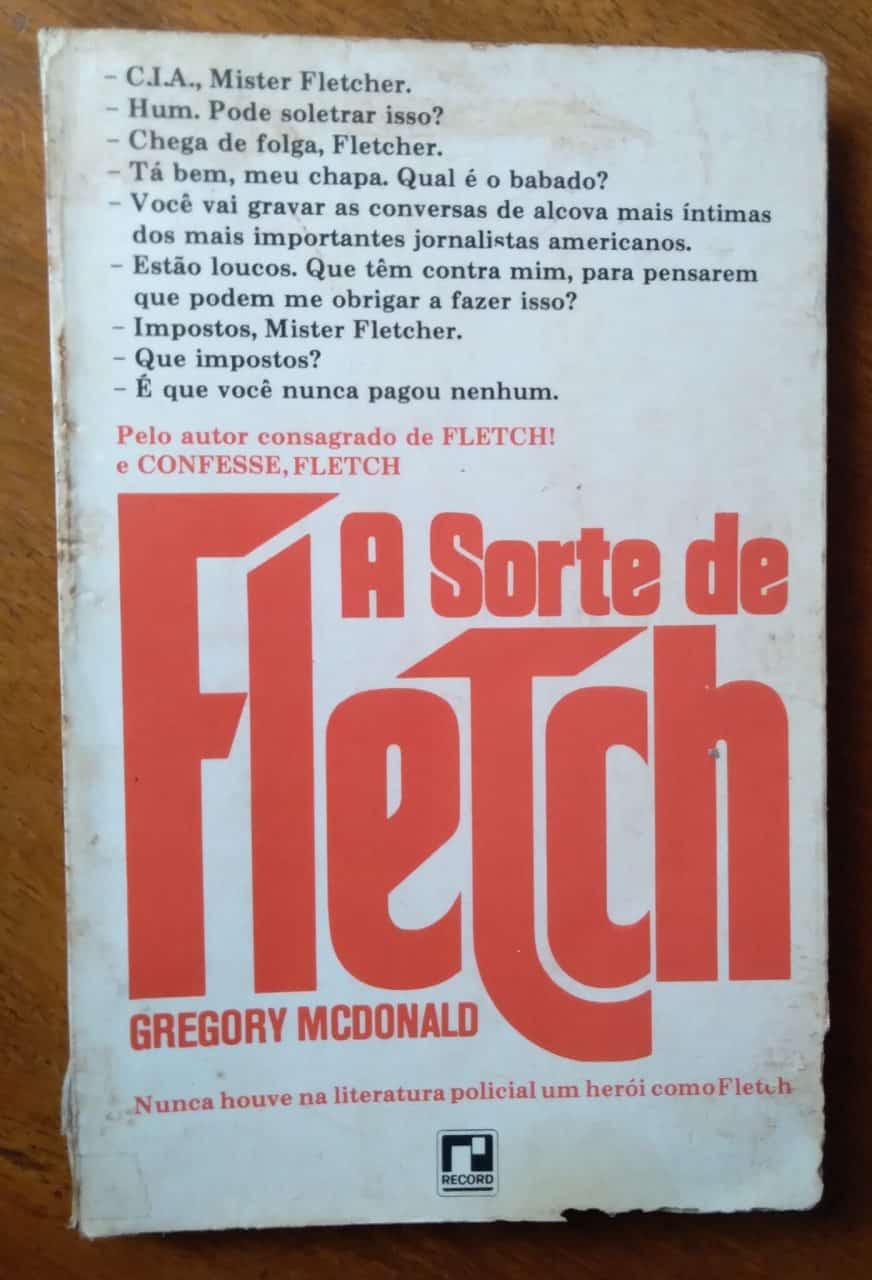 | Casa do Colecionador Record Gregory Mcdonald / A Sorte de Fletch.