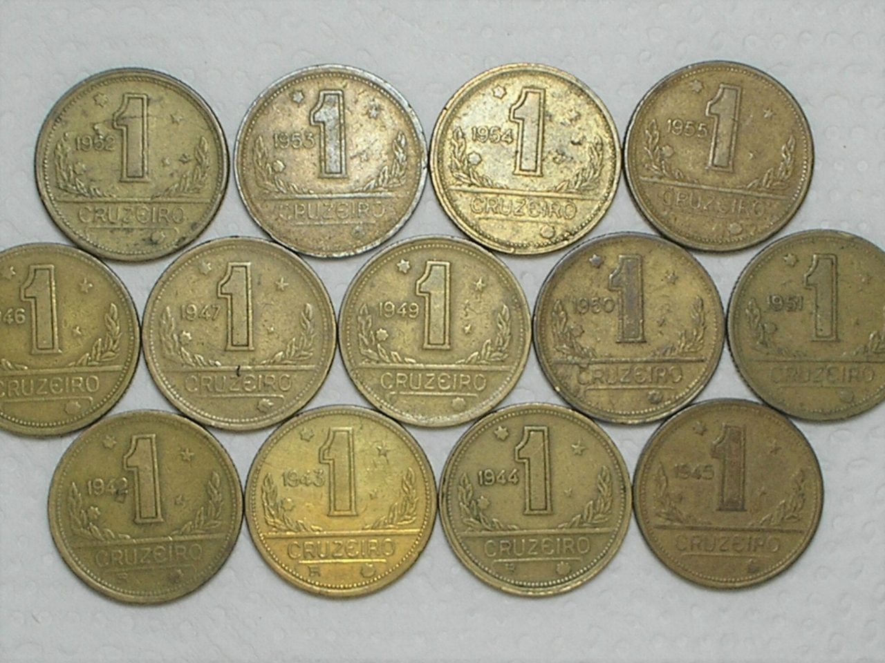 | Casa do Colecionador Série de 1 Cruzeiro - 1942/43/44/45/46/47/49/50/51/1952-Escassa/53/54/55 / mapa / m230