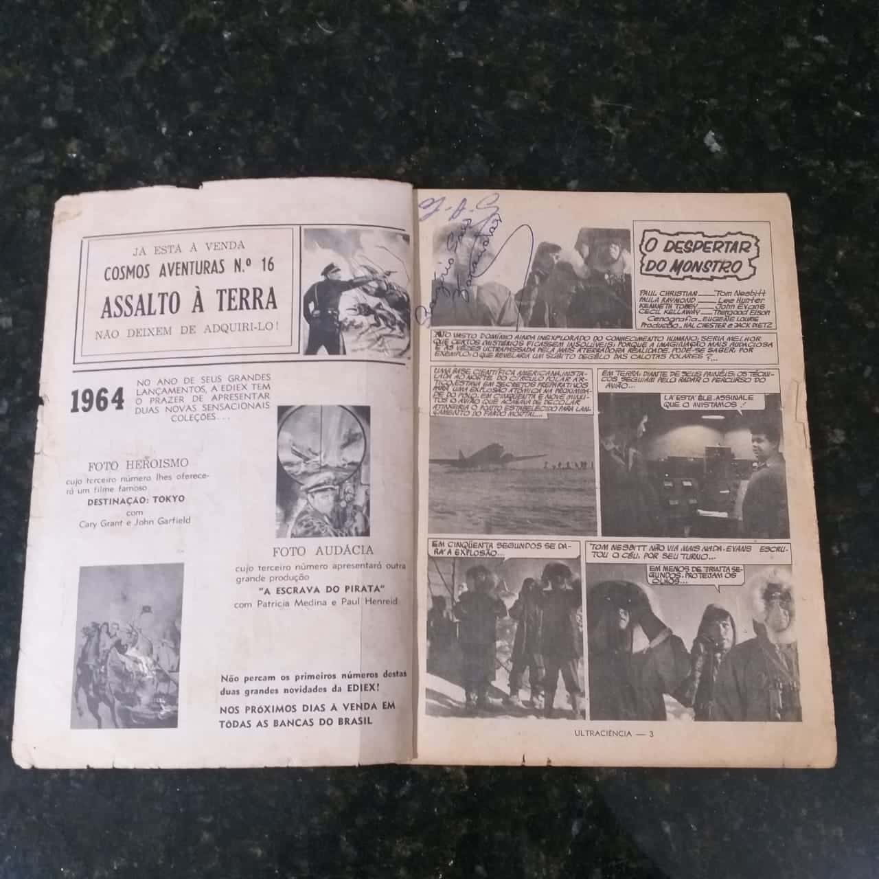 | Casa do Colecionador Ultra Ciência Nº 16 - O Despertar do Monstro (Editora Editormex - Ediex) 1964