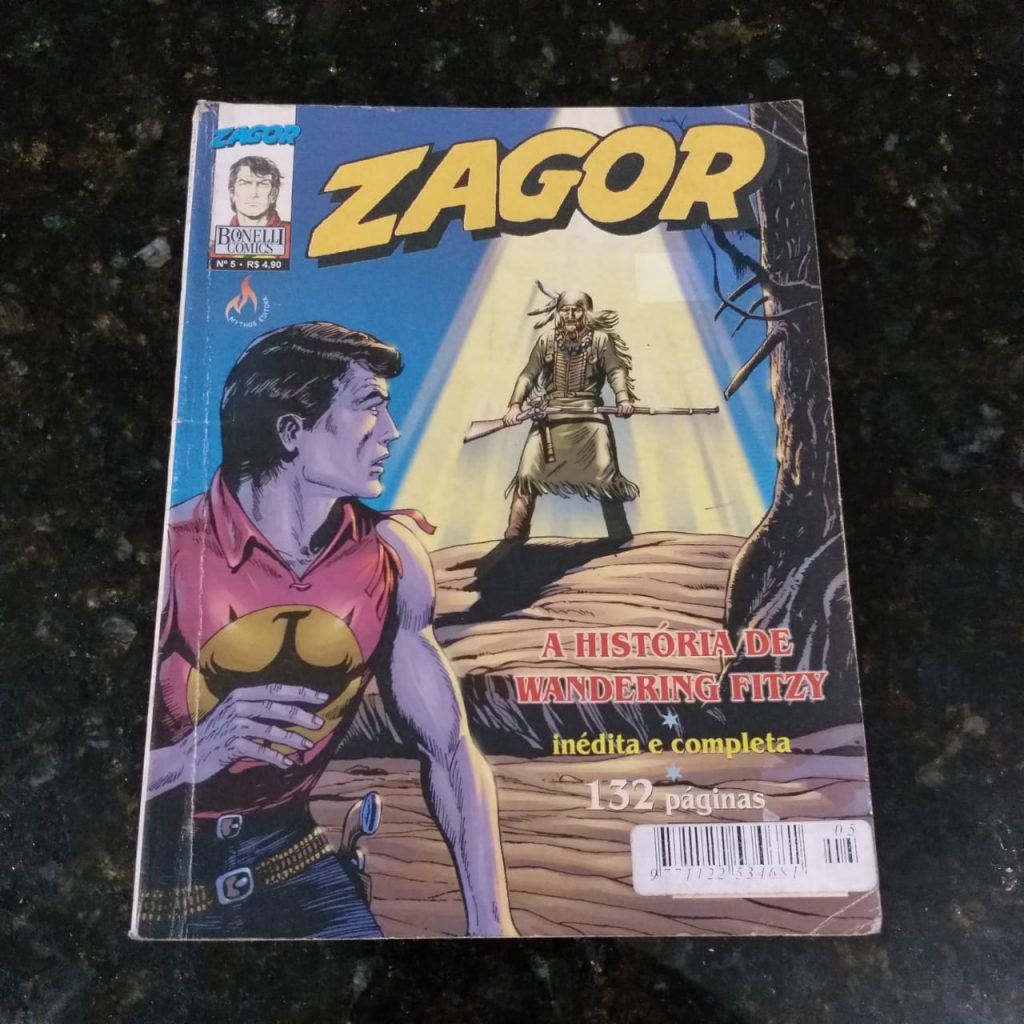 Zagor Nº 05 - A História de Wandering Fitzy (Editora Mythos / Bonelli) Agosto 2001 (HQ/Gibi)