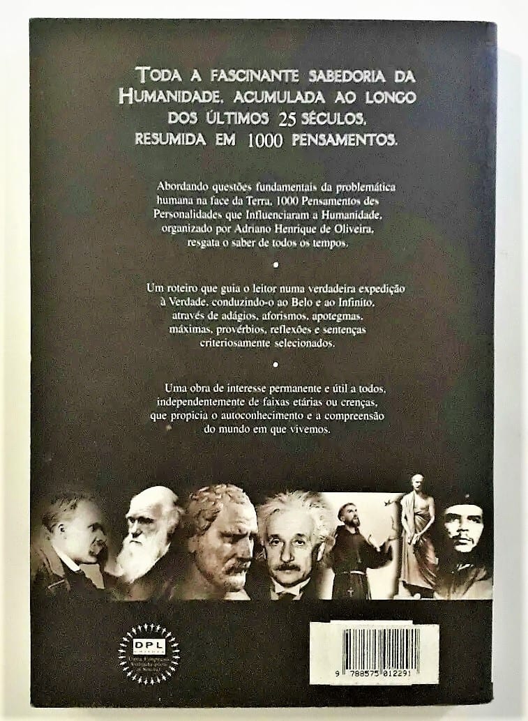 | Casa do Colecionador 1000 Pensamentos De Personalidades Que Influenciam a Humanidade - ADRIANO HENRIQUE DE OLIVEIRA