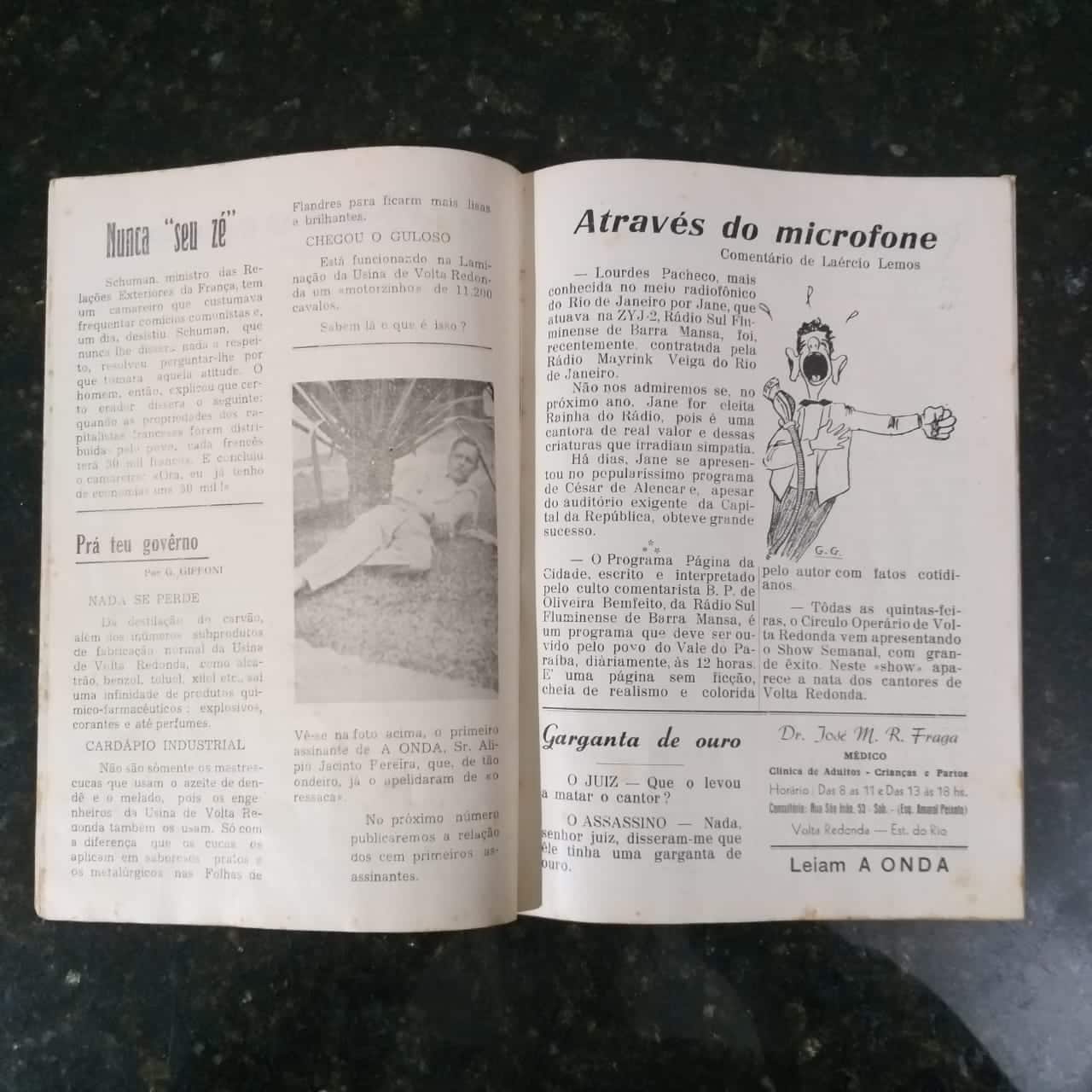 | Casa do Colecionador A Onda - Ano I Nº 03 - Revista Mensal Humorística e Literária - Junho 1953