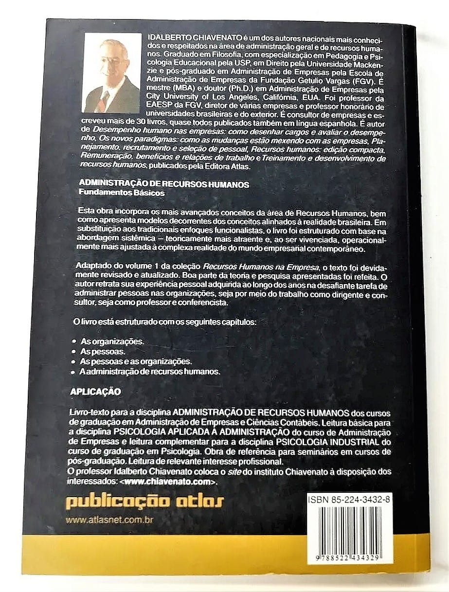 | Casa do Colecionador Administração De Recursos Humanos - Idalberto Chiavenato