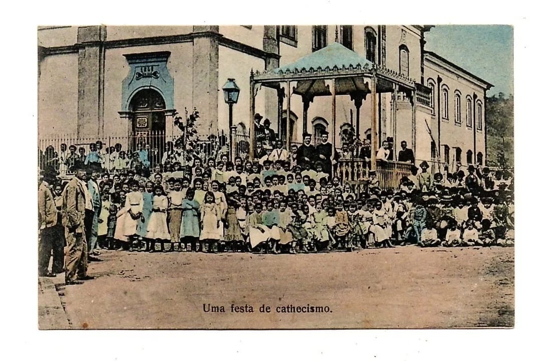 | Casa do Colecionador Cartao Postal Festa De Catecismo Aparecida Do Norte Anos 30