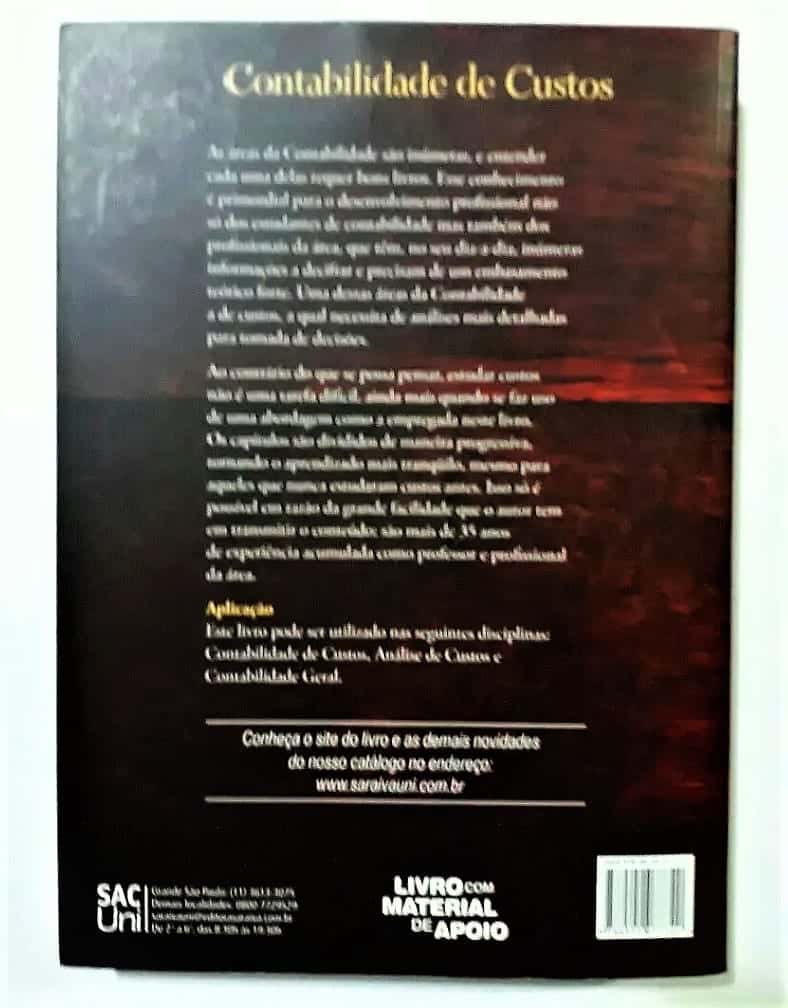 | Casa do Colecionador Contabilidade De Custos - Osni Moura Ribeiro