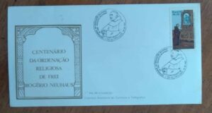 Envelope Correios SC 1983 / Centenário / Ordenação Religiosa Frei Rogério Neuhaus