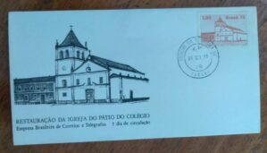 Envelope Primeiro Dia ECT Paraná 1978 / Restauração Igreja Pátio do Colégio