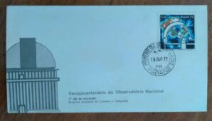 Envelope Primeiro Dia ECT PR 1977 / Sesquicentenario / Observatório Nacional.