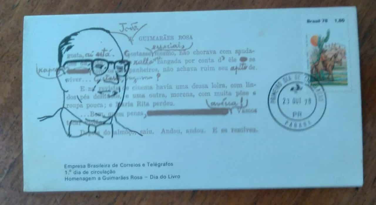 | Casa do Colecionador Envelope Primeiro Dia ECT PR 1978 / Dia do Livro / Guimarães Rosa