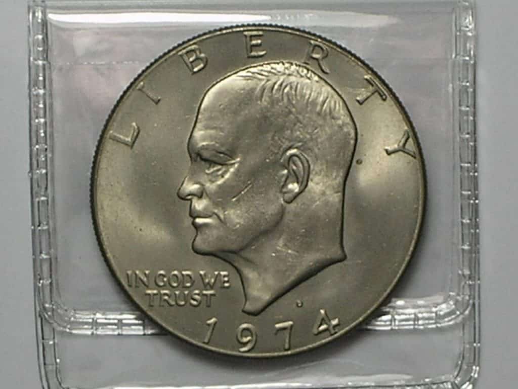 Estados Unidos da América > 1 Dollar - 1974-D / Busto de Eisenhower / Sob/Fc
