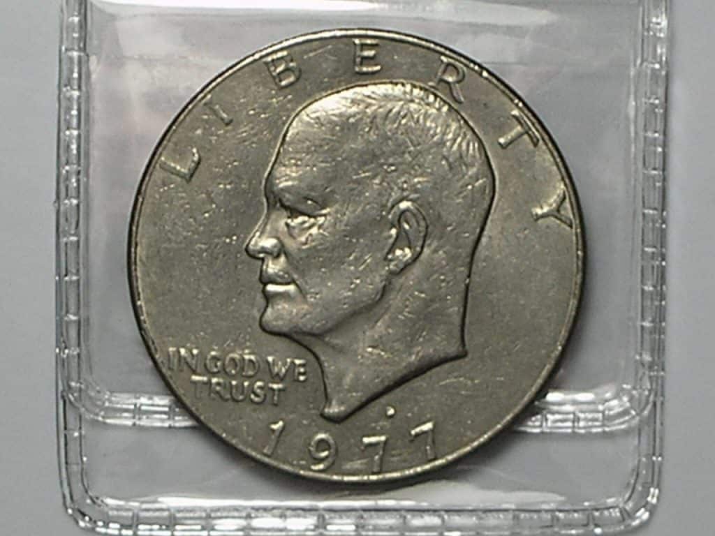 Estados Unidos da América > 1 Dollar - 1977-D / Busto de Eisenhower / Mbc/S