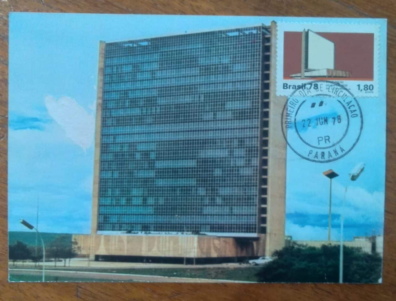 | Casa do Colecionador Filatelia Máximo Postal ECT PR 1978 / Inauguração Edifício Sede da ECT Brasília.