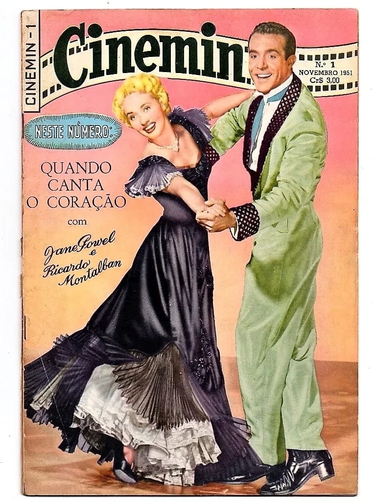 | Casa do Colecionador Hq Gibi - Cinemin N° 1 - Quando Canta O Coração - Ebal 1951 - Escassa
