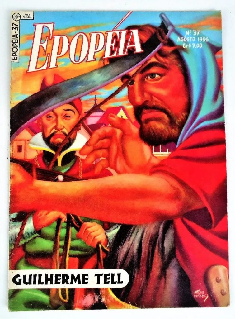 | Casa do Colecionador Hq Gibi - Epopeia N° 37 - Guilherme Tell - Ebal - 1955