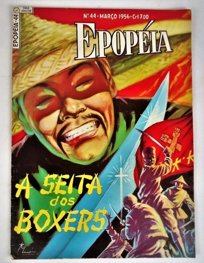 | Casa do Colecionador Hq Gibi - Epopeia N° 44 - A Seita Dos Boxers - Ebal - 1956