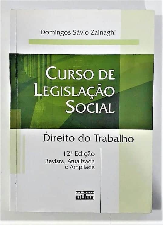 | Casa do Colecionador Livro - Curso De Legislação Social - Direito Do Trabalho