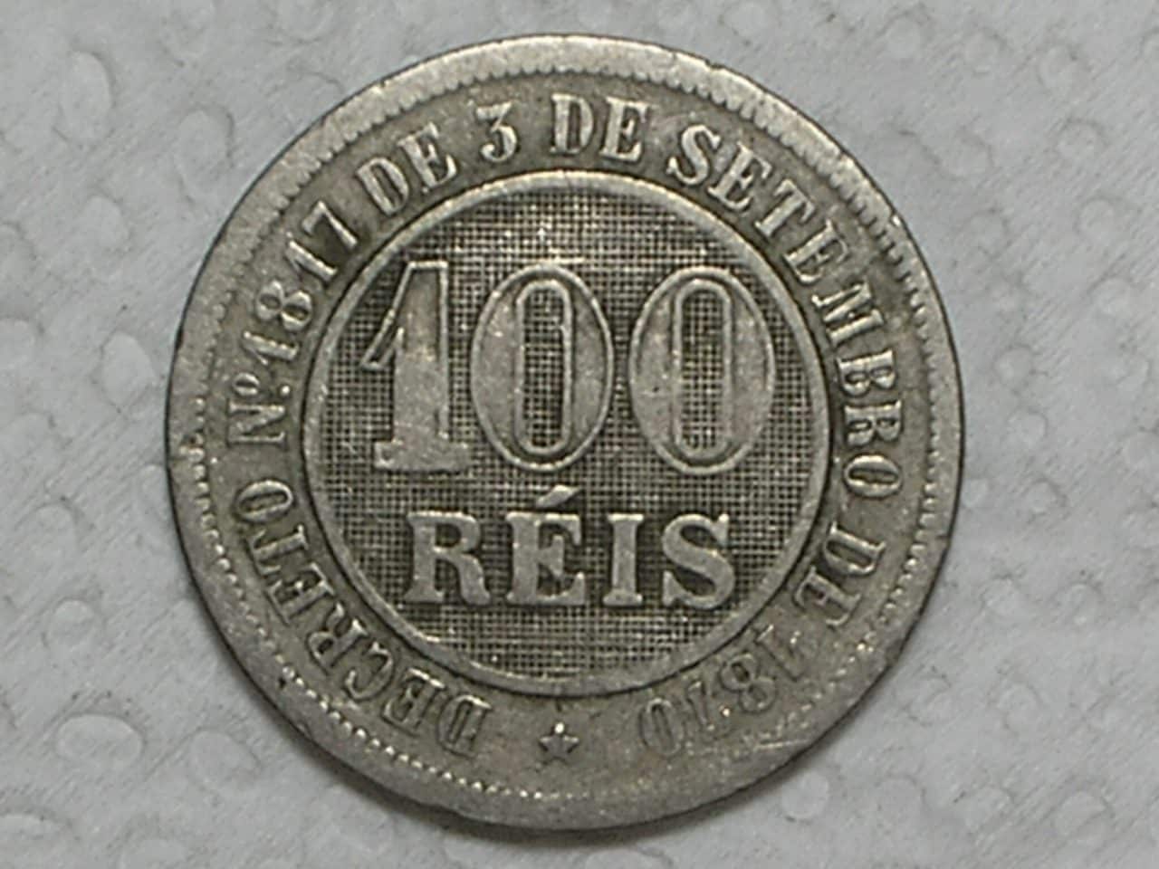 | Casa do Colecionador 100 Reis 1889 Do Imperio Niiquel M240