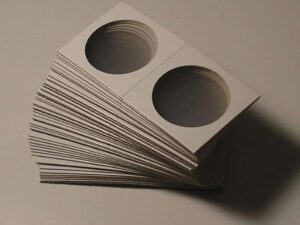 50 Coin Mylar Holder importados para moedas de tamanho até 39 mm - a melhor proteção de moedas - Pccb Professional Collecting Supplies