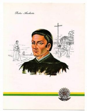 Antiga Gravura - Padre Anchieta - Anos 70