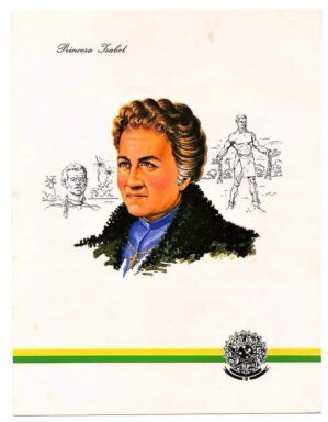 Antiga Gravura - Princesa Isabel - Anos 70