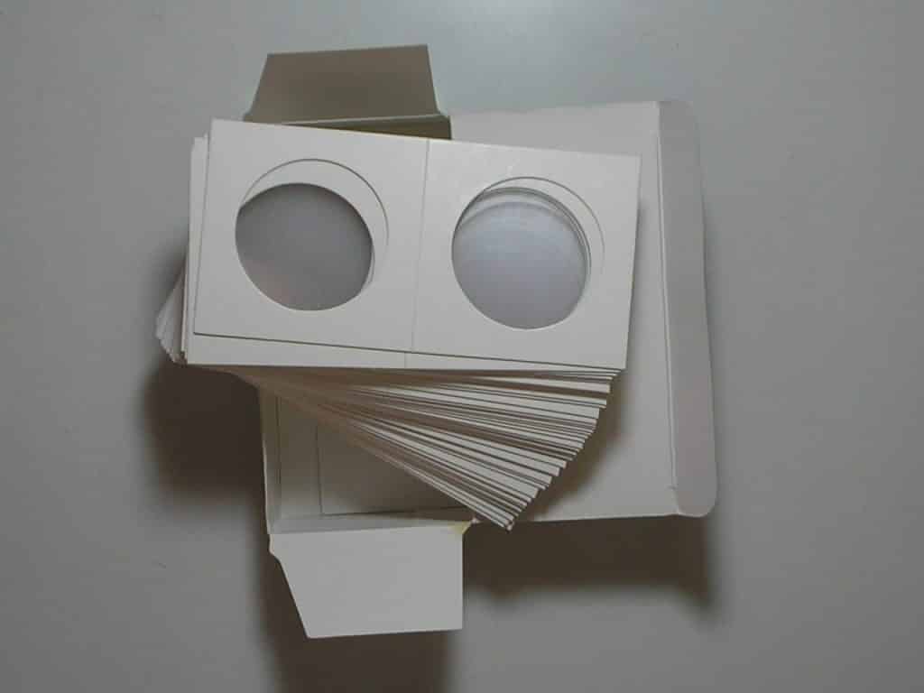 | Casa do Colecionador Caixa com 50 Coin Mylar Holder importados para moedas de tamanho até 35 mm - a melhor proteção de moedas - Pccb Professional Collecting Supplies