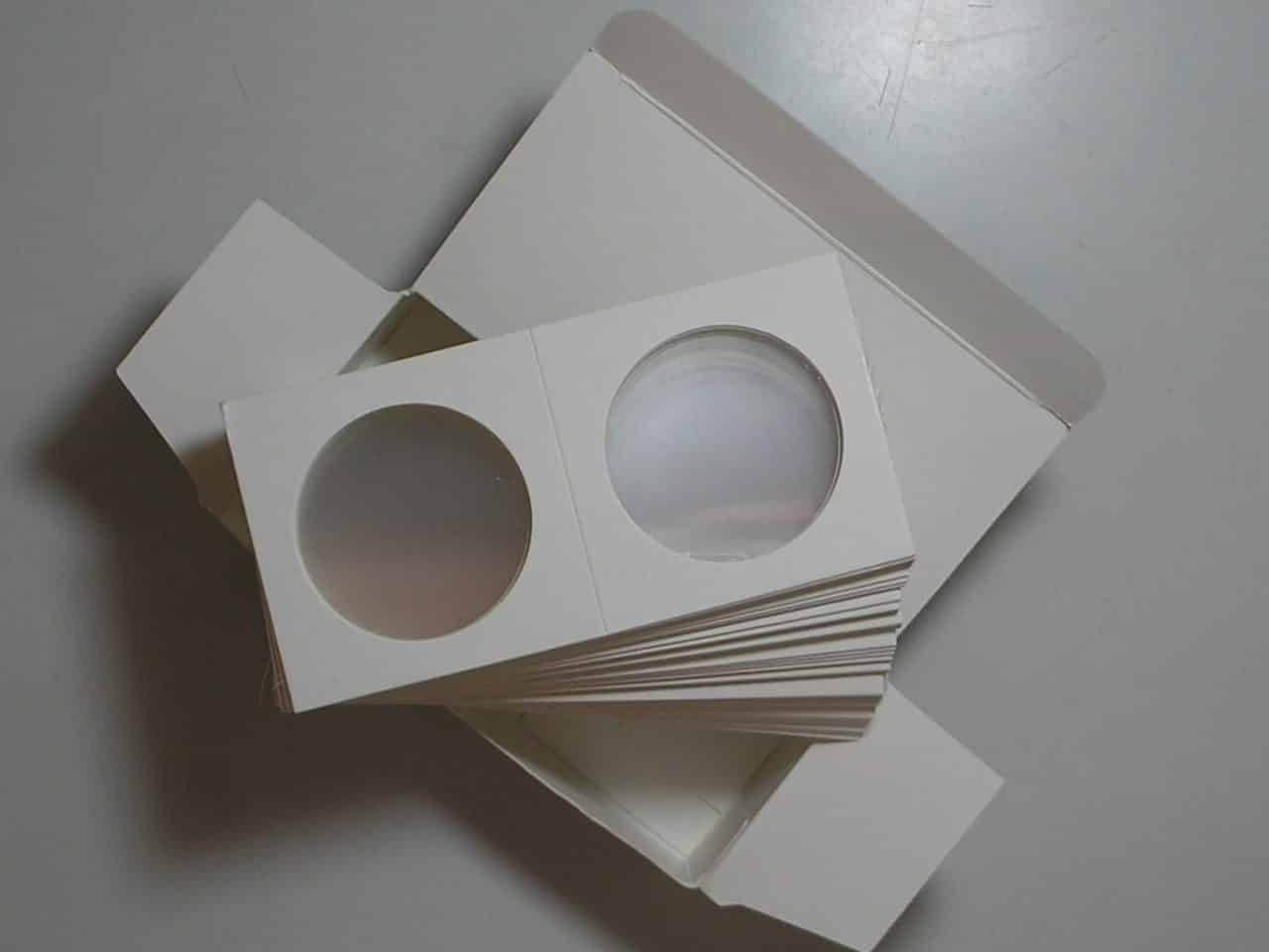 | Casa do Colecionador Caixa com 50 Coin Mylar Holder importados para moedas de tamanho até 37 mm - a melhor proteção de moedas - Pccb Professional Collecting Supplies