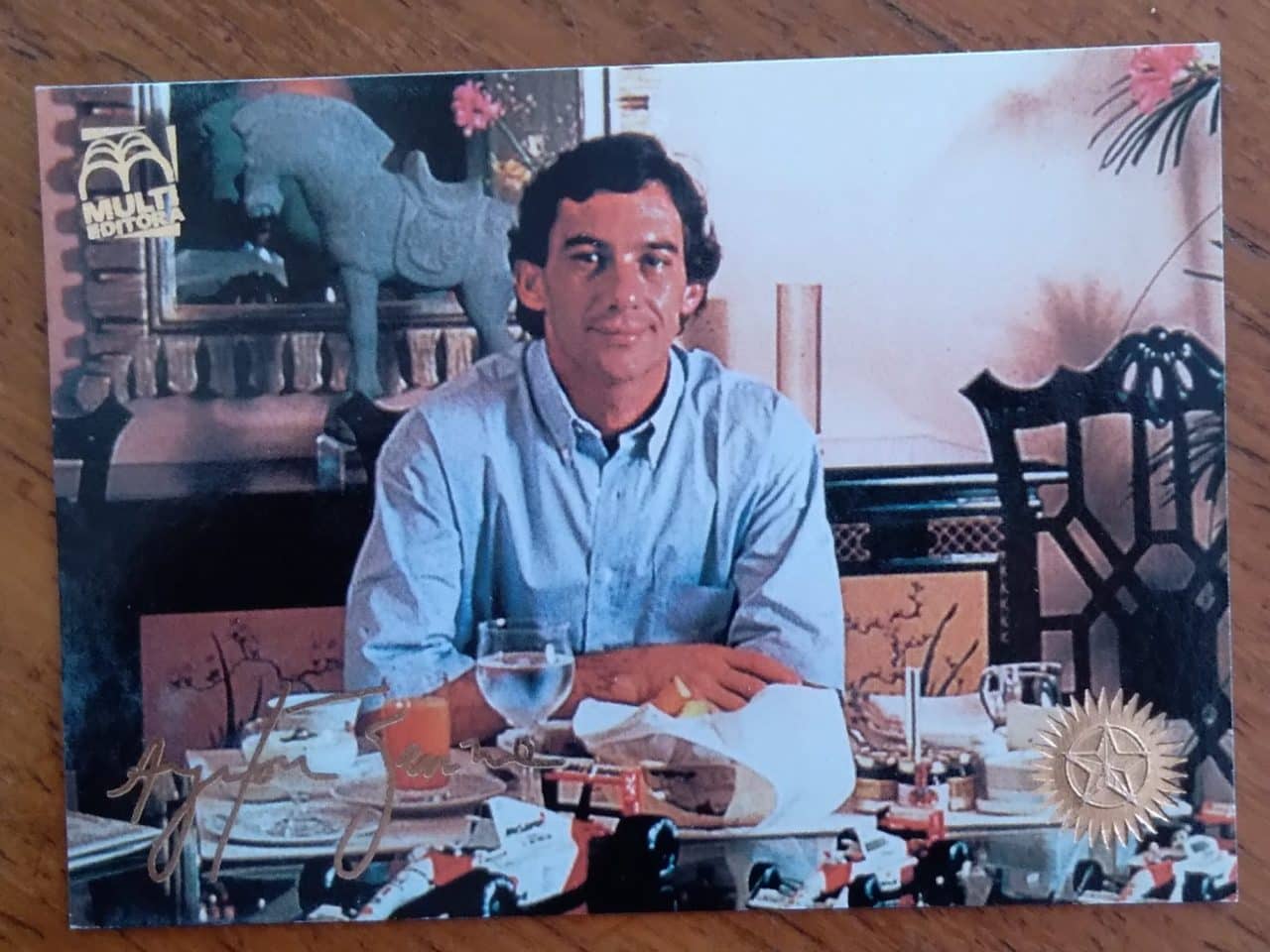 | Casa do Colecionador Cartão Coleção Ayrton Senna Multi Editora 87 / Descontração Japão McLaren.
