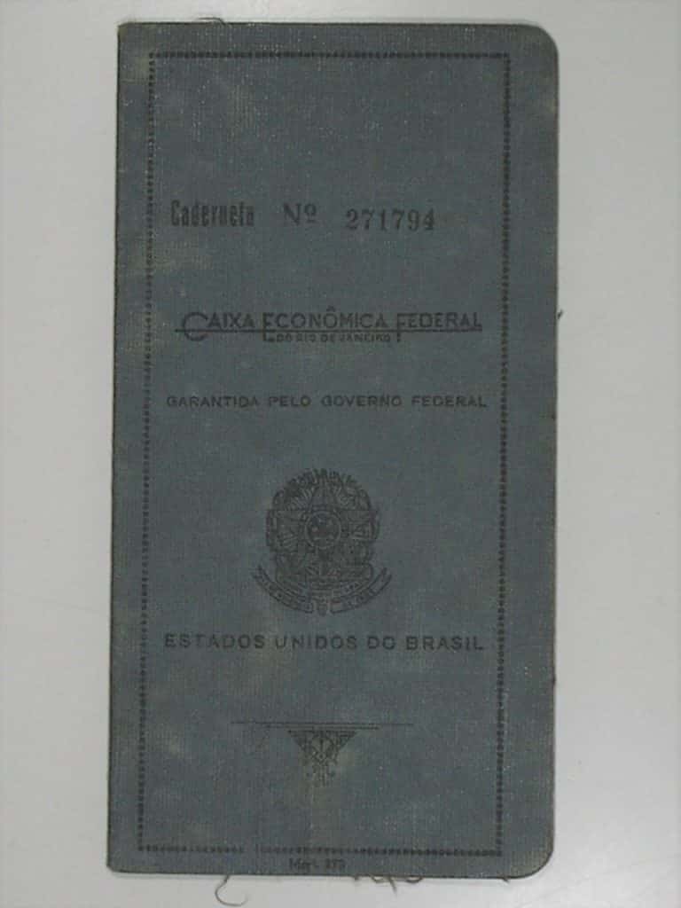 | Casa do Colecionador Documento - Antiga Caderneta de Poupança da Caixa Economica Federal de 1943