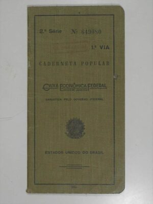 Documento - Antiga Caderneta de Poupança da Caixa Economica Federal de 1960