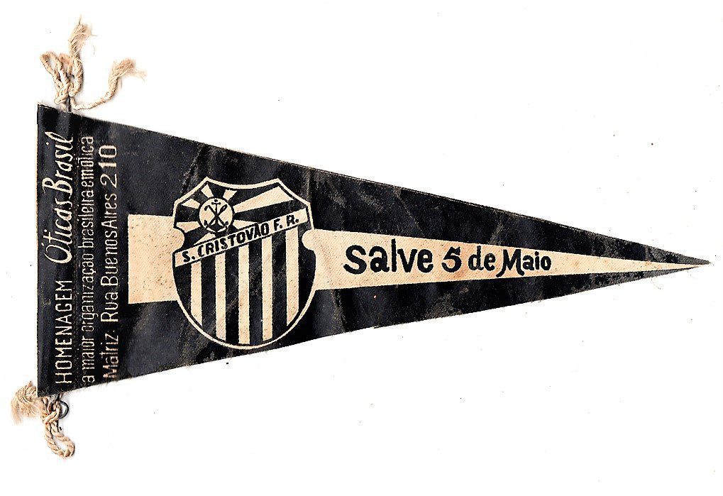 | Casa do Colecionador Flamula Antiga Futebol - São Cristovão F. R. ( RJ ) - Anos 50