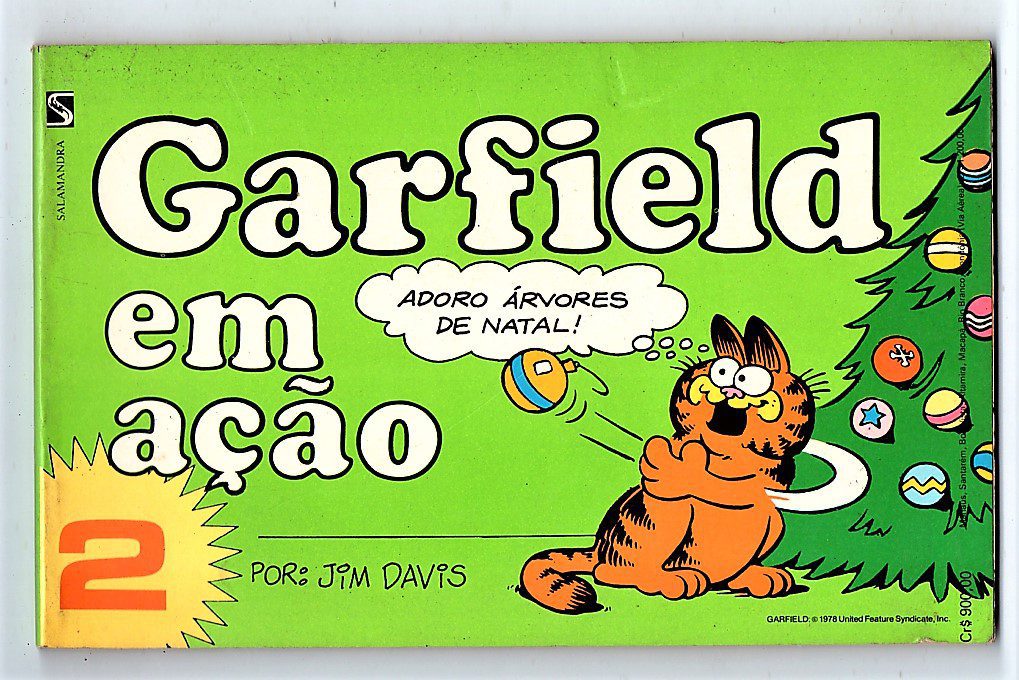 | Casa do Colecionador Hq Garfield Em Ação - Nº 2 - Editora Salamandra – Anos 80