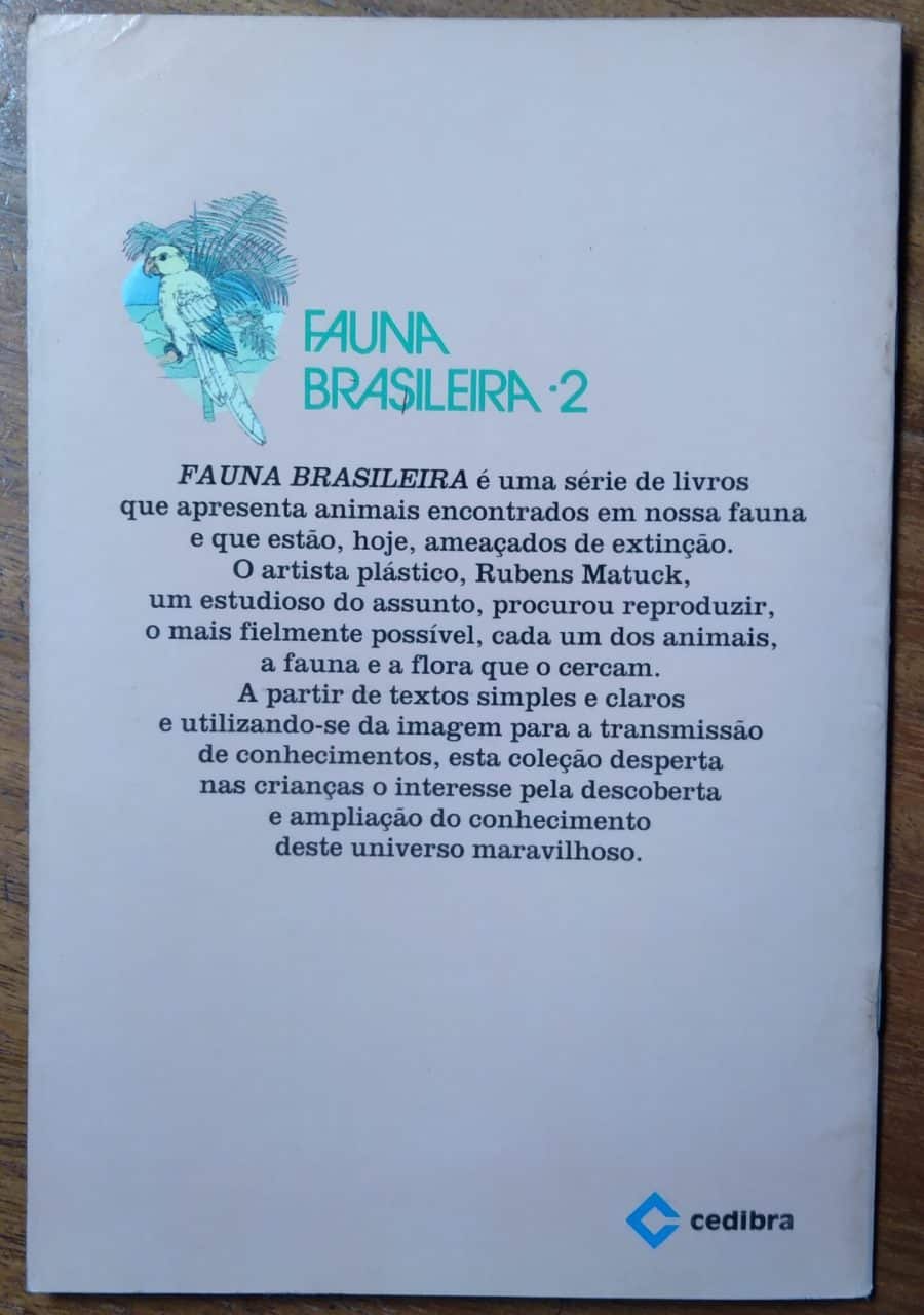 | Casa do Colecionador Livro Cedibra Fauna Brasileira 2 / O Lobo Guará / Rubens Matuck.