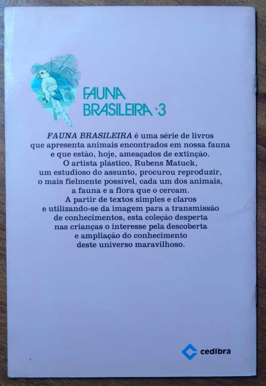 | Casa do Colecionador Livro Cedibra Fauna Brasileira 3 / A Baleia Corcunda / Rubens Matuck.