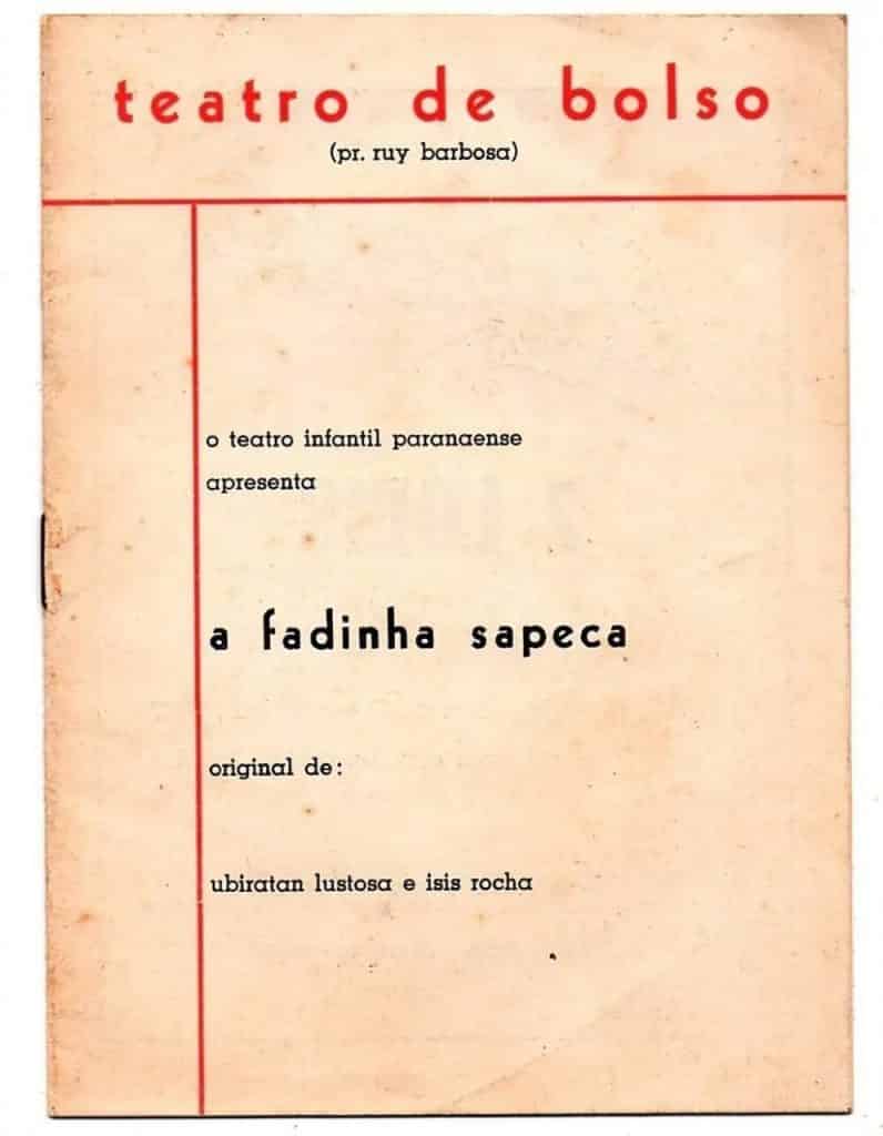 | Casa do Colecionador Programa De Teatro Infantil Paranaense - A Fadinha Sapeca - Anos 60