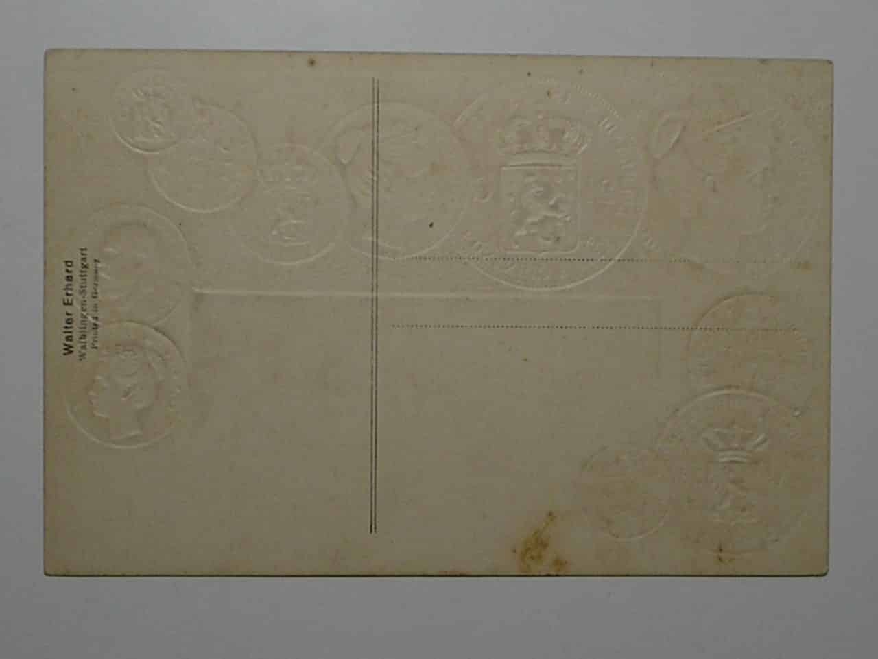 | Casa do Colecionador Raro Cartão Postal Tema A Numismática C/ Moedas Da Indias Holandesas