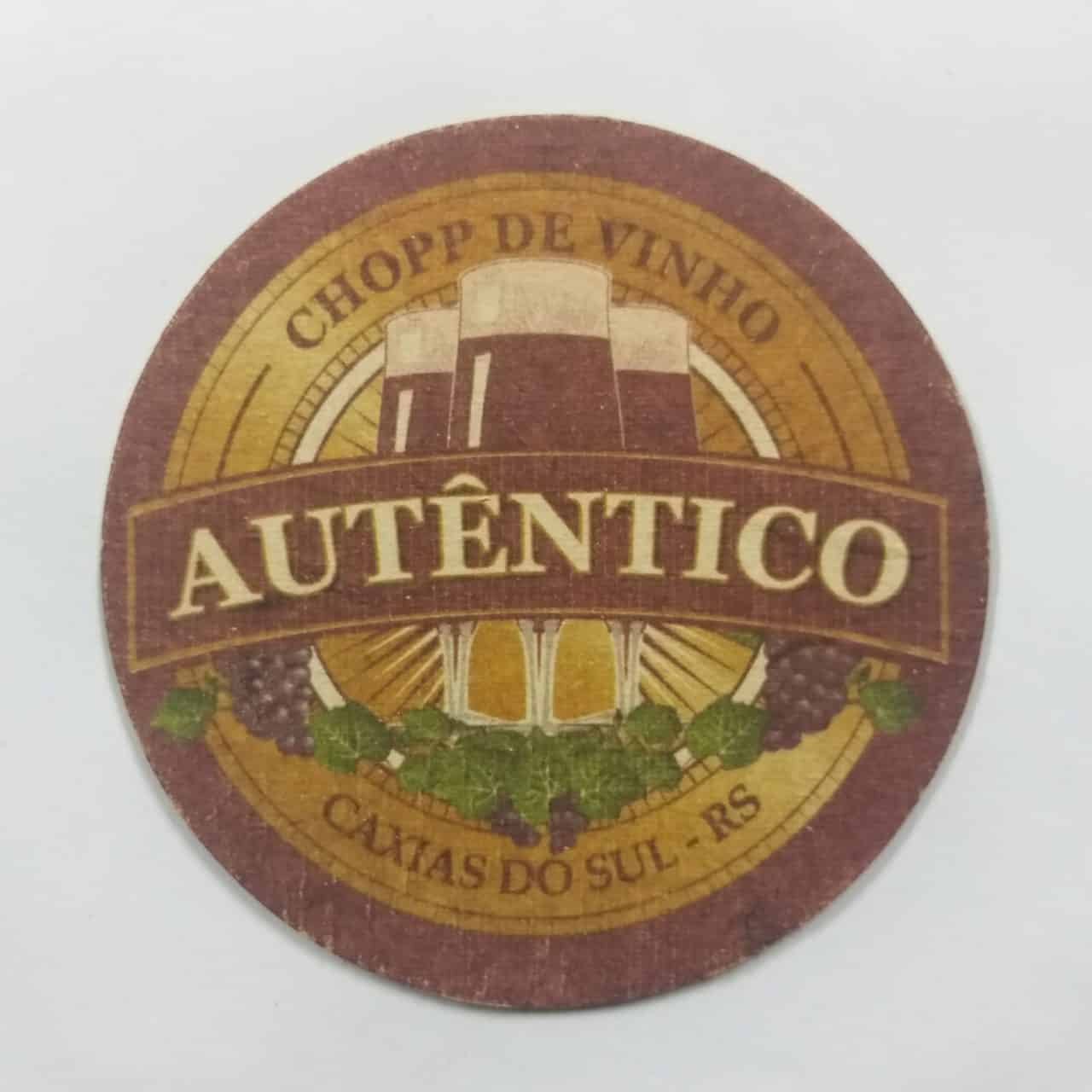 Bolacha de Chopp Nacional - Chopp de Vinho Autêntico - Caxias do Sul/RS