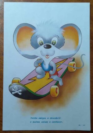 Papel de Carta Decorado Médio / BL 121 / Tenho Amigos.