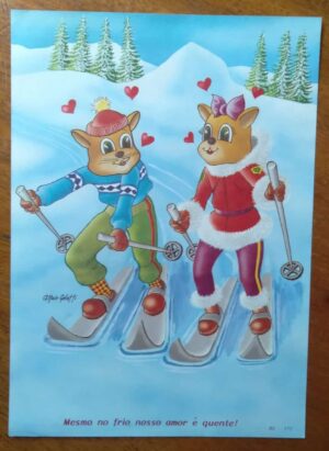 Papel de Carta Decorado Médio / BL 175 / Nosso Amor é quente.
